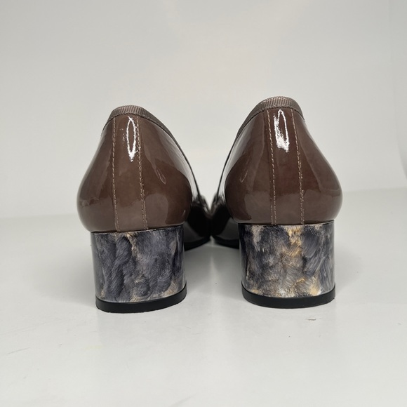 French Sole fs/ny Taupe flats with gray marble detail 7 1/2 B - Picture 5 of 11